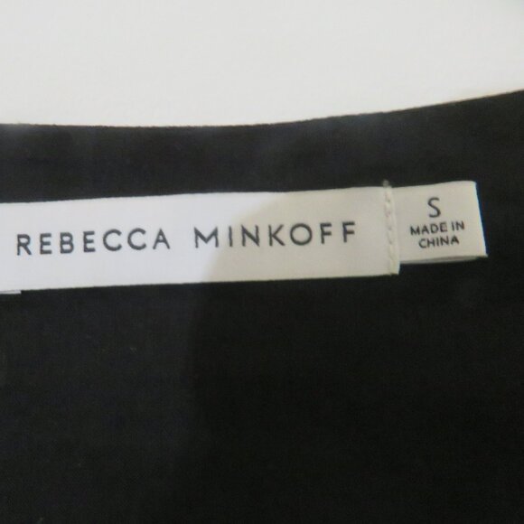 Like New Rebecca Minkoff Mary Tiered Wrap Dress In Black taffeta - Picture 3 of 5